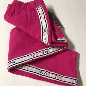 Nautica Girls pink Sweatpants 6X navy blue pants